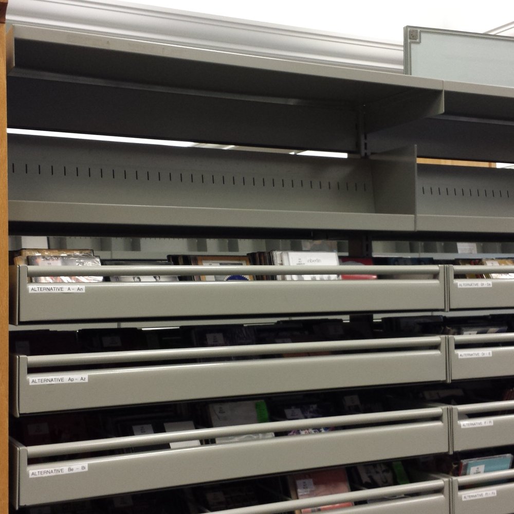 Clinton Macomb Public Library - 4 or 5 rows of CDs you can check out also. 21 day rental period - Libraries Near Me - Clinton Twp, Michigan