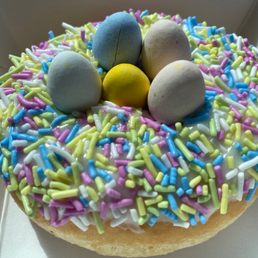 Tim Hortons Easter Nest Dream Donut with Hershey's Eggies