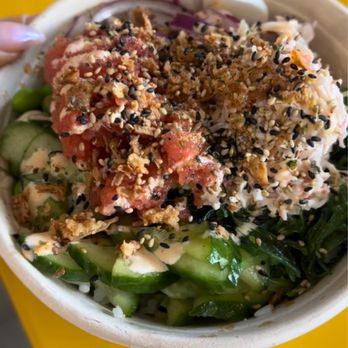 Poke2 Grill - Spicy tuna SMALL Pok Bowl - Seafood Near Me - Long Beach, California Poke2 Grill - Spicy tuna SMALL Pok Bowl - Seafood Near Me - Long Beach, California