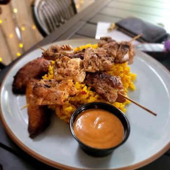 Yollah Social Kitchen & Garden - Chicken skewers - Latin American Near Me - Macon, Georgia Yollah Social Kitchen & Garden - Chicken skewers - Latin American Near Me - Macon, Georgia
