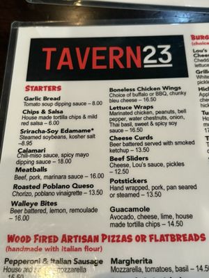 Menu photo 2 Tavern 23 Minneapolis, MN