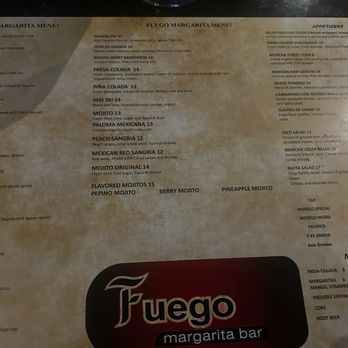Fuego Margarita Bar - Menu - Mexican Near Me - Yakima, Washington Fuego Margarita Bar - Menu - Mexican Near Me - Yakima, Washington