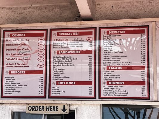 Menu photo 7 Tops Jr Alhambra, CA