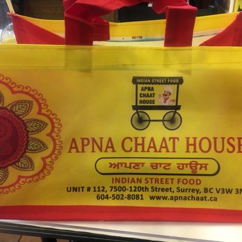 Apna Chaat House - To go bag - Indian Near Me - Surrey, British Columbia Apna Chaat House - To go bag - Indian Near Me - Surrey, British Columbia