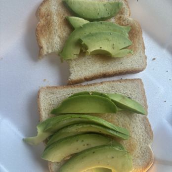 Papa's Place - Unripe rubbery avocado on barely toasted white bread. - Breakfast & Brunch Near Me - Morgan Hill, California Papa's Place - Unripe rubbery avocado on barely toasted white bread. - Breakfast & Brunch Near Me - Morgan Hill, California