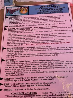 Menu photo 6 Flagler Fish Company Flagler Beach, FL Menu photo 6 Flagler Fish Company Flagler Beach, FL
