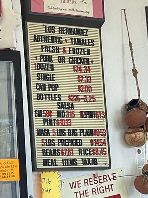 Menu photo 3 Los Hernandez Tamales Union Gap, WA Menu photo 3 Los Hernandez Tamales Union Gap, WA