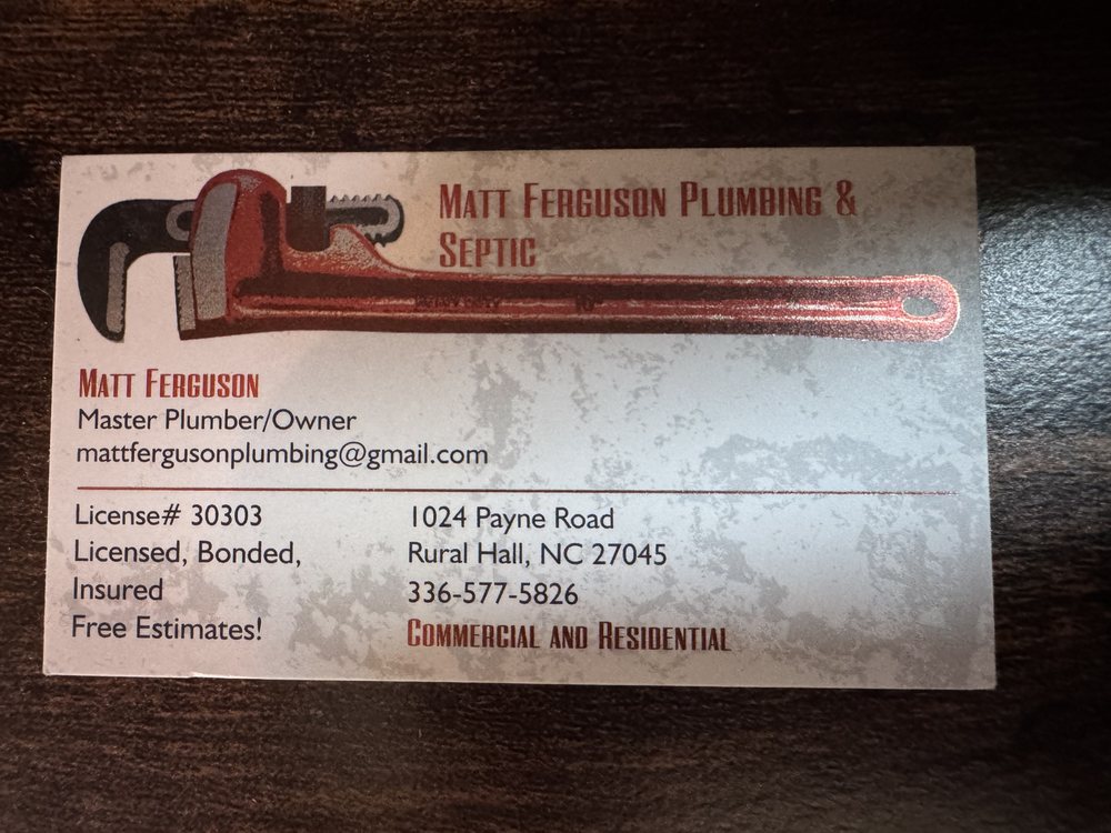 Slide of Matt Ferguson Plumbing