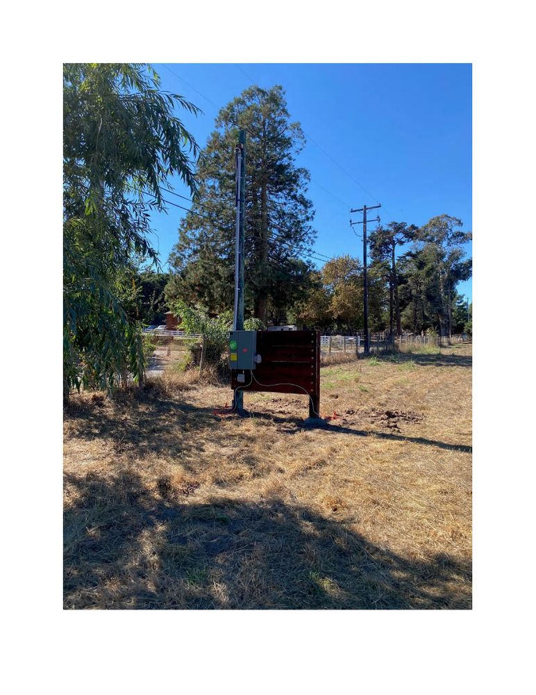 Slide of Power Pole Service
