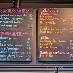 Vippa - Bar menu