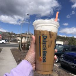 Large cold brew with sea foam