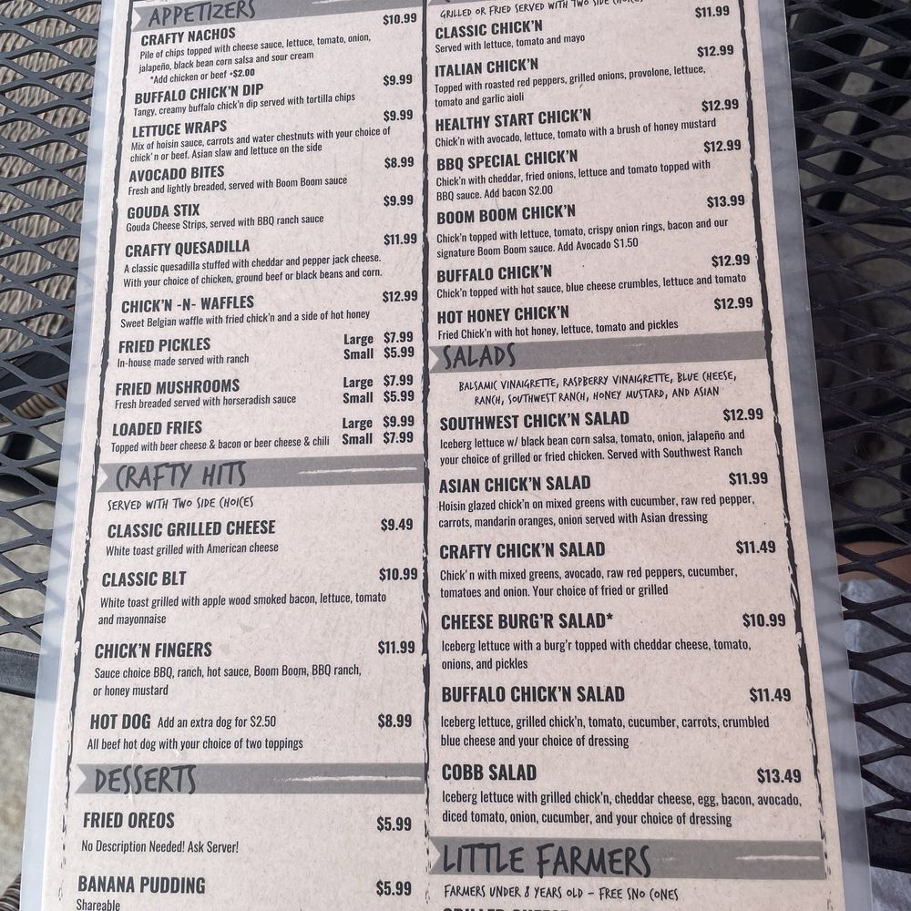 Crafty Burg'r - Current lunch menu - Burgers Near Me - Cornelius, North Carolina Crafty Burg'r - Current lunch menu - Burgers Near Me - Cornelius, North Carolina