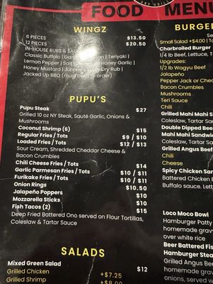 Menu photo 1 Johnny's Wingz N Tingz Kapaʻa, HI Menu photo 1 Johnny's Wingz N Tingz Kapaʻa, HI