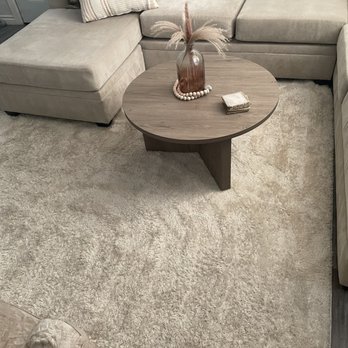 Steam Right Cleaning - This rug was so flat before & now looks amazing! The couch is 3 shades lighter. - Carpet Cleaning Near Me - Chandler , Arizona