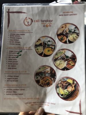 Menu photo 2 Cali Tandoor Culver City, CA