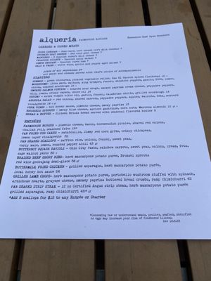 Menu photo 4 Alqueria Farmhouse Kitchen Columbus, OH Menu photo 4 Alqueria Farmhouse Kitchen Columbus, OH