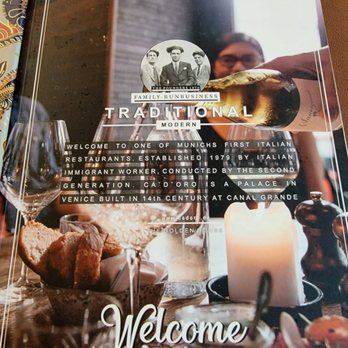 CA'D'ORO - MENU - Italian Near Me - Munich, BY CA'D'ORO - MENU - Italian Near Me - Munich, BY