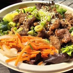 The Summit House - Power bowl with beef $19