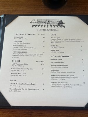 Menu photo 1 Lightfoot & Wolfville Wolfville, NS