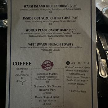 Malama Pono Restaurant - Dessert menu - Seafood Near Me - Los Angeles, California