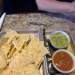 Pappa Charlie's Barbeque - Chips, guac, and salsa