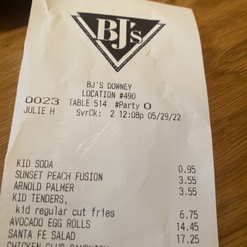 BJ's Restaurant & Brewhouse - Why did she charge us for spinach dip twice when we sent it back? You don't need to ring it in again! - New American Near Me - Downey, California BJ's Restaurant & Brewhouse - Why did she charge us for spinach dip twice when we sent it back? You don't need to ring it in again! - New American Near Me - Downey, California