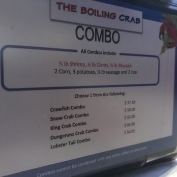 The Boiling Crab - Combo Menu - Seafood Near Me - Honolulu, Hawaii The Boiling Crab - Combo Menu - Seafood Near Me - Honolulu, Hawaii