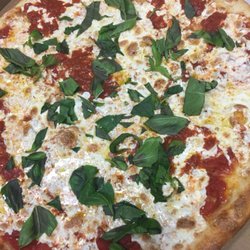 Freshly made hand tossed Margherita(thin) Pizza.