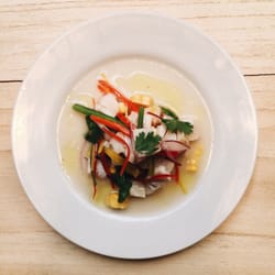 Fresco - Cebiche con papa a la huancaina