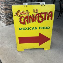 Lydia's La Canasta - Sign