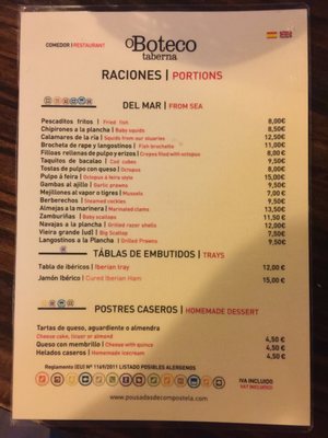 Menu photo 2 O Boteco Santiago de Compostela, C