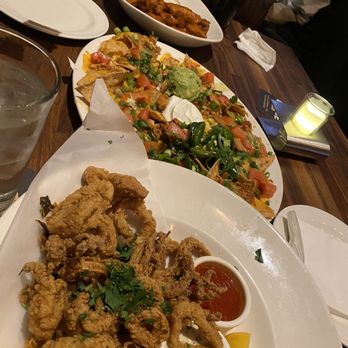 Yard House - Fried Calamari, Chicken Nachos, and Buffalo Wings. - Bars Near Me - Long Beach, California Yard House - Fried Calamari, Chicken Nachos, and Buffalo Wings. - Bars Near Me - Long Beach, California