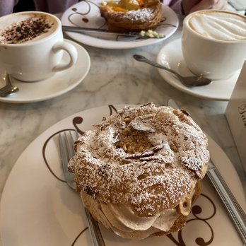 Pierre & Michel Authentic French Bakery - Paris Brest, peach tart, latte, mocha - Custom Cakes Near Me - Ridgewood, New Jersey Pierre & Michel Authentic French Bakery - Paris Brest, peach tart, latte, mocha - Custom Cakes Near Me - Ridgewood, New Jersey