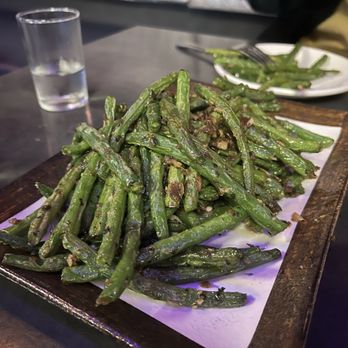 DASHI Sichuan Kitchen & Bar - Stir fried green beans - Szechuan Near Me - San Antonio, Texas DASHI Sichuan Kitchen & Bar - Stir fried green beans - Szechuan Near Me - San Antonio, Texas