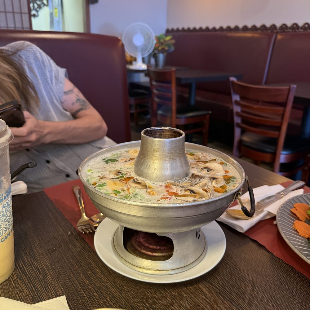 My friend had the seafood soup and loved it. My friend had the seafood soup and loved it.