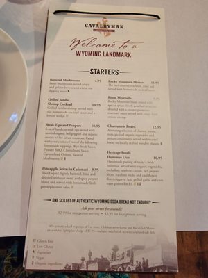 Menu photo 6 Cavalryman Steakhouse Laramie, WY Menu photo 6 Cavalryman Steakhouse Laramie, WY