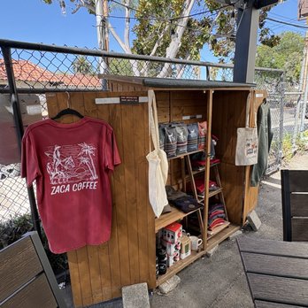 Zaca Coffee Trailer - Merch area - Coffee & Tea Near Me - Santa Barbara, California Zaca Coffee Trailer - Merch area - Coffee & Tea Near Me - Santa Barbara, California