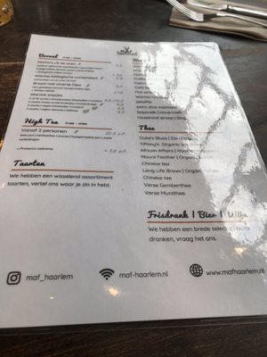 Menu photo 3 MAF Haarlem, NH Menu photo 3 MAF Haarlem, NH