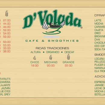 D´Volada Cafe & Smoothies - D´Volada cafe cuenta con una amplia variedad  de bebidas. - Juice Bars & Smoothies Near Me - Ensenada, BCN