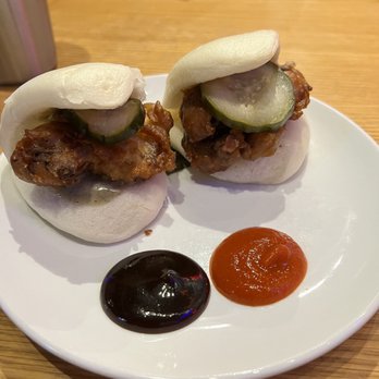 Miyagi Ramen - (2) Tempura Maitaki Mushroom Steamed Bun ($7.50) - Ramen Near Me - Bend, Oregon