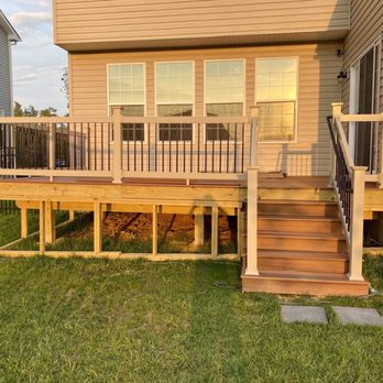 Lowe's Home Improvement - Front view of partially completed deck by Lowes in La Plata, Maryland - Hardware Stores Near Me - La Plata, Maryland Lowe's Home Improvement - Front view of partially completed deck by Lowes in La Plata, Maryland - Hardware Stores Near Me - La Plata, Maryland