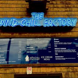 The Wind-Chill Factory - Dessert menu