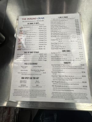 Menu photo 1 The Boiling Crab Sacramento, CA