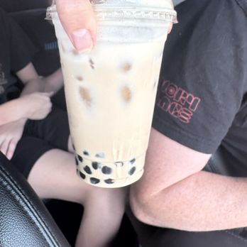 AB Teahouse - Brown Sugar Milk Tea with sea salt cream foam - Bubble Tea Near Me - Cypress, California AB Teahouse - Brown Sugar Milk Tea with sea salt cream foam - Bubble Tea Near Me - Cypress, California