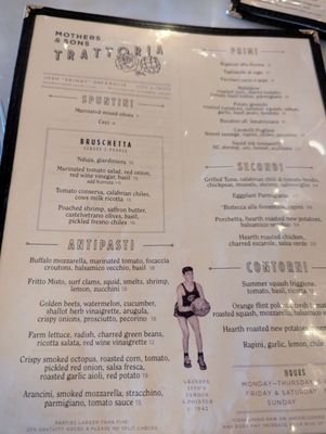 Menu photo 1 Mothers and Sons Trattoria Durham, NC