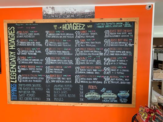 Menu photo 2 Hoageez Hummelstown, PA Menu photo 2 Hoageez Hummelstown, PA