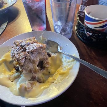 Best of British Pub - After dinner we were all very full, but decided to make room for Bread Pudding, which was so good we forgot to take a photo before eating! - British Near Me - Clermont , Florida Best of British Pub - After dinner we were all very full, but decided to make room for Bread Pudding, which was so good we forgot to take a photo before eating! - British Near Me - Clermont , Florida