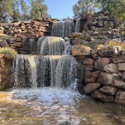 Wichita Falls Waterfall - With the family