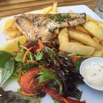 Fishes at the Point - Fish and chips with grilled snapper and $3 salad extra - Seafood Near Me - Point Lookout, QLD