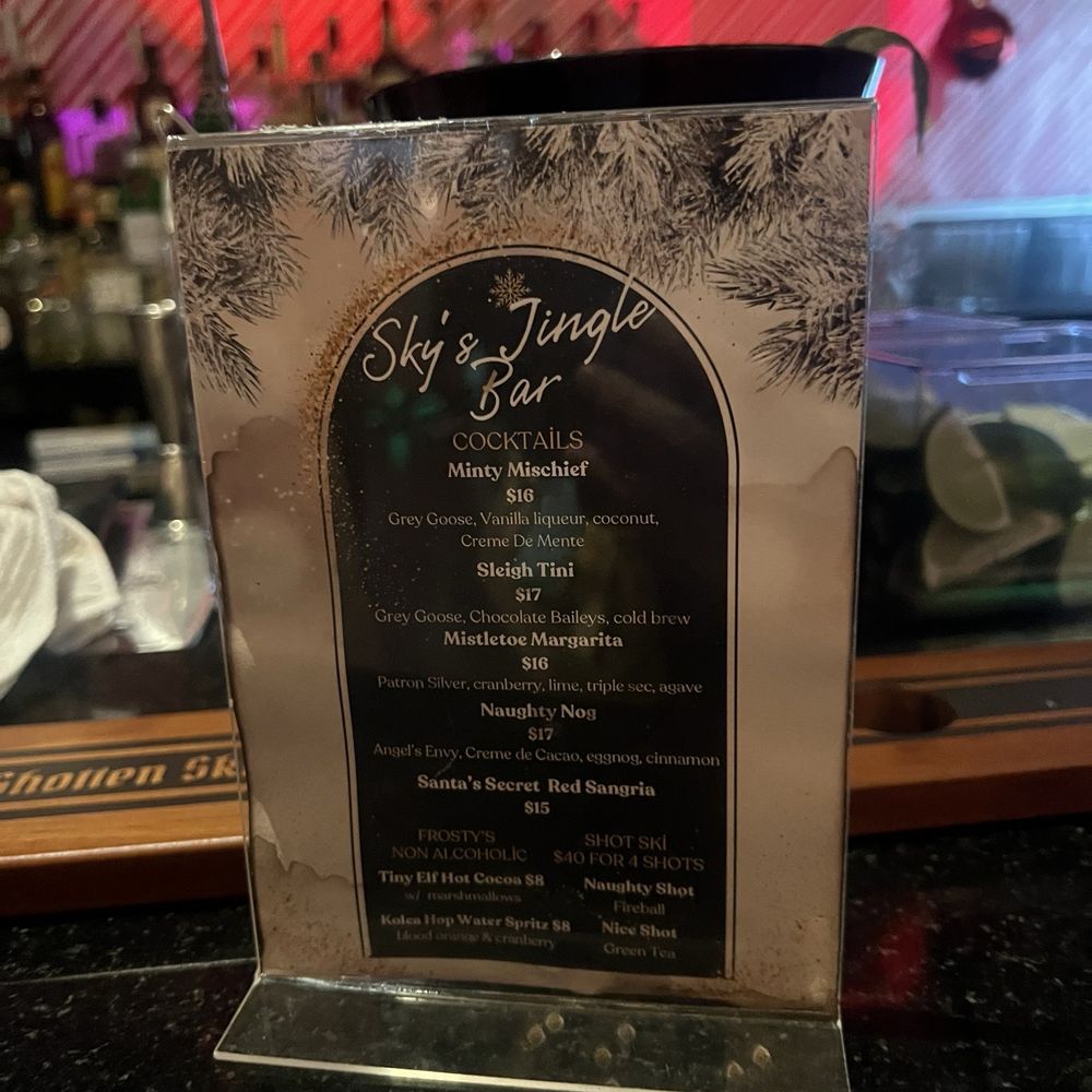 SKY Waikiki - Sky Christmas bar menu - Seafood Near Me - Honolulu, Hawaii SKY Waikiki - Sky Christmas bar menu - Seafood Near Me - Honolulu, Hawaii
